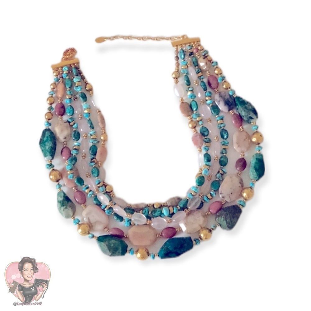 JOSE & MARIA BARRERA 6 Row Necklace